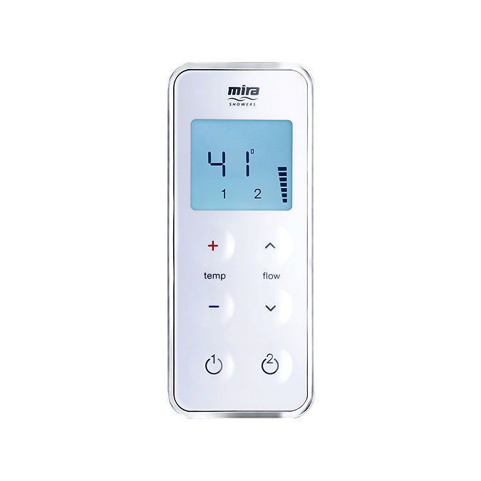 Mira - Vision BIV Rear Fed Pumped Digital Thermostatic Shower Mixer - White & Chrome  Standard Large
