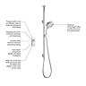 Mira Vision Dual Ceiling Fed Digital Shower - High Pressure - 1.1797.101  additional Large Image