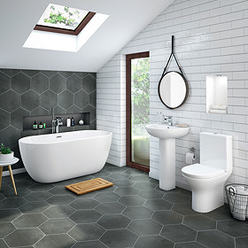 Mirage Modern Free Standing Bathroom Suite Large Image