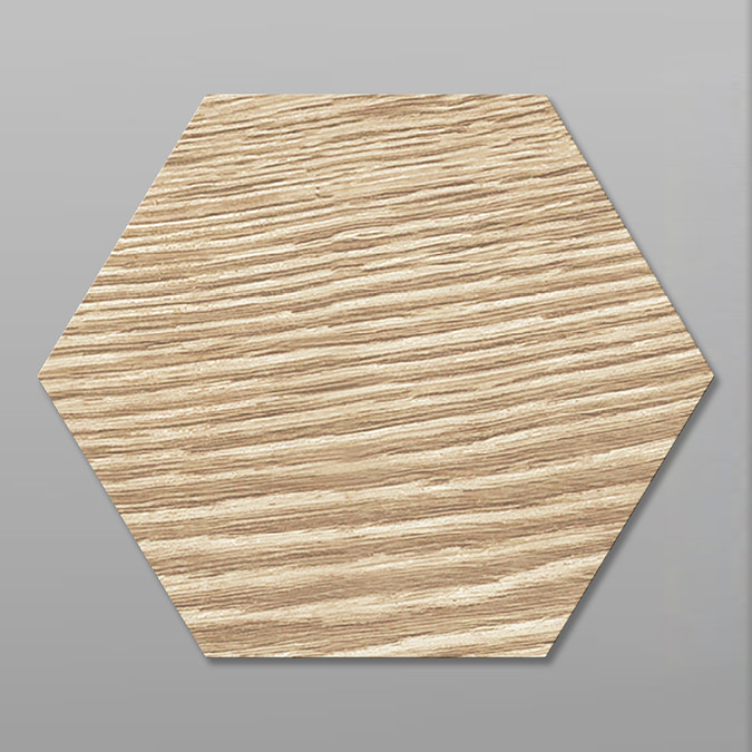 Missouri Hexagon Beige Wood Effect Tiles - 200 x 240mm