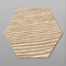 Missouri Hexagon Beige Wood Effect Tiles - 200 x 240mm