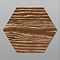 Missouri Hexagon Dark Oak Wood Effect Tiles - 200 x 240mm