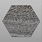 Missouri Hexagon Graphite Oak Wood Effect Tiles - 200 x 240mm