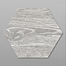 Missouri Hexagon Grey Oak Wood Effect Tiles - 200 x 240mm