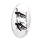 Mitre Twin Shower Valve with Built-in Diverter Oval Plate Large Image