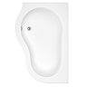 Moda Corner Shower Bath & Panel - 1500 x 850mm Profile Large Image