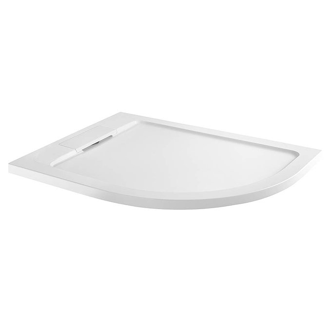 Moda Offset Quadrant Hidden Waste Low Profile Shower Tray Large Image