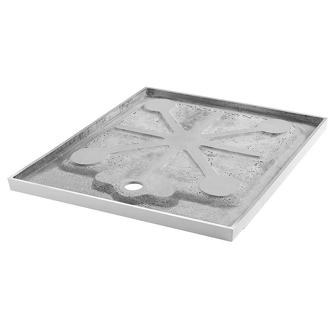 Moda Square Hidden Waste Low Profile Shower Tray  Standard Large Image