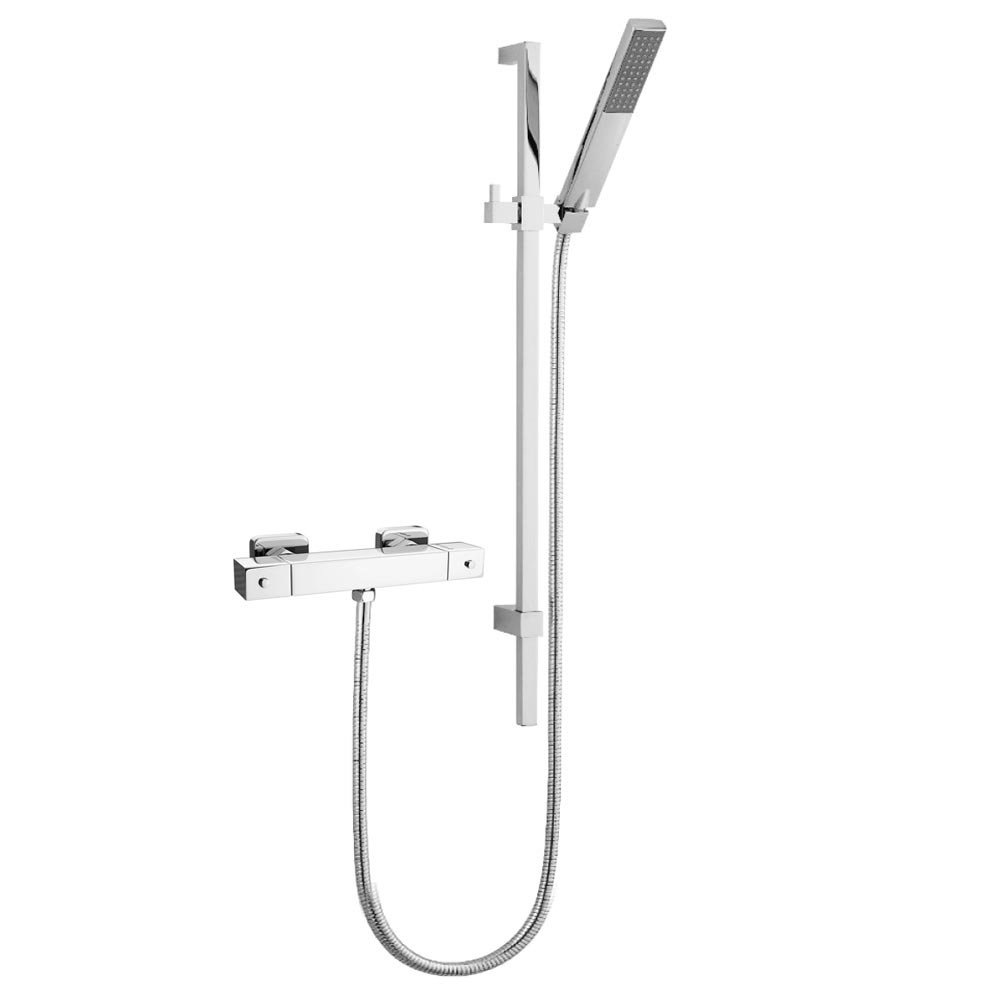 Moda Square Bar Shower Valve w/ Slide Rail Kit Victorian Plumbing