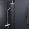Moda Square Thermostatic Shower with Tiamo Rigid Riser Kit Large Image