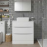 Mode Adler White Floor Standing 800mm Countertop Vanity Unit