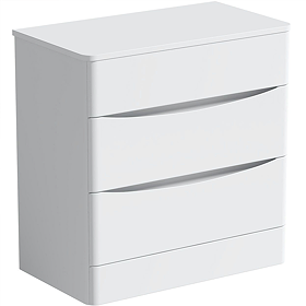 Mode Adler White Floor Standing 800mm Countertop Vanity Unit