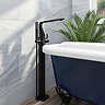 Mode Calatrava Matt Black Freestanding Bath Shower Mixer Tap