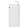 Mode De Gale White Cloakroom 410mm Floor Standing Vanity Unit with Basin
