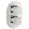 Mode Ellis Oval Twin Thermostatic Shower Valve with Diverter
