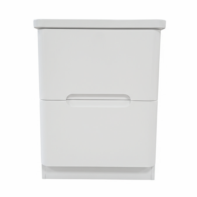 Mode Ellis White 600mm Floor Standing Vanity Drawer Unit with Ceramic Basin