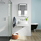 Mode Orion White 600mm Wall Hung Countertop Basin Shelf