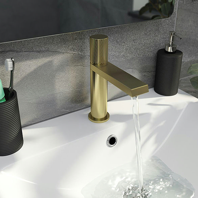 Mode Ponti Brushed Brass Basin Mixer Tap