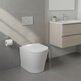 Mode Tate Back to Wall Toilet with Wrapover Soft Close Seat