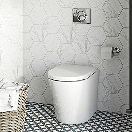 Mode Tate Rimless Back to Wall Toilet with Soft Close Seat