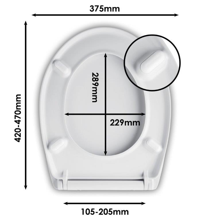 Mode Tate Wall Hung Toilet with Sandwich Soft Close Seat