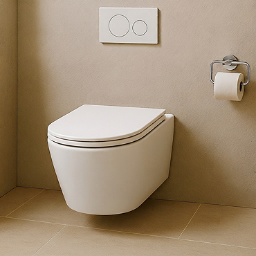 Mode Tate Wall Hung Toilet with Wrapover Soft Close Seat