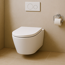 Mode Tate Wall Hung Toilet with Wrapover Soft Close Seat