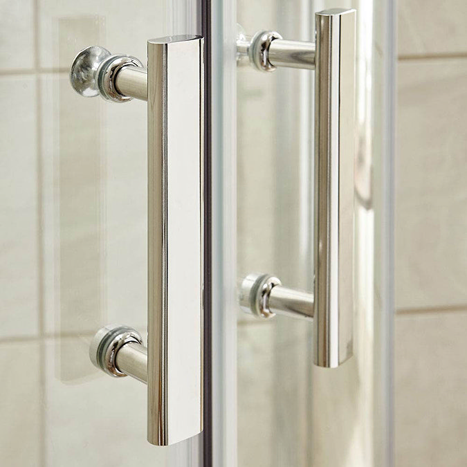 Turin Double Sliding 8mm Easy Fit Shower Door (1400mm)  Profile Large Image
