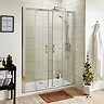 Toreno Double Sliding 8mm Easy Fit Shower Door (1400mm) Large Image