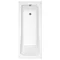 Turin Gloss White Vanity Unit Suite + Single Ended Bath (3 Bath Size Options)  In Bathroom Large Ima