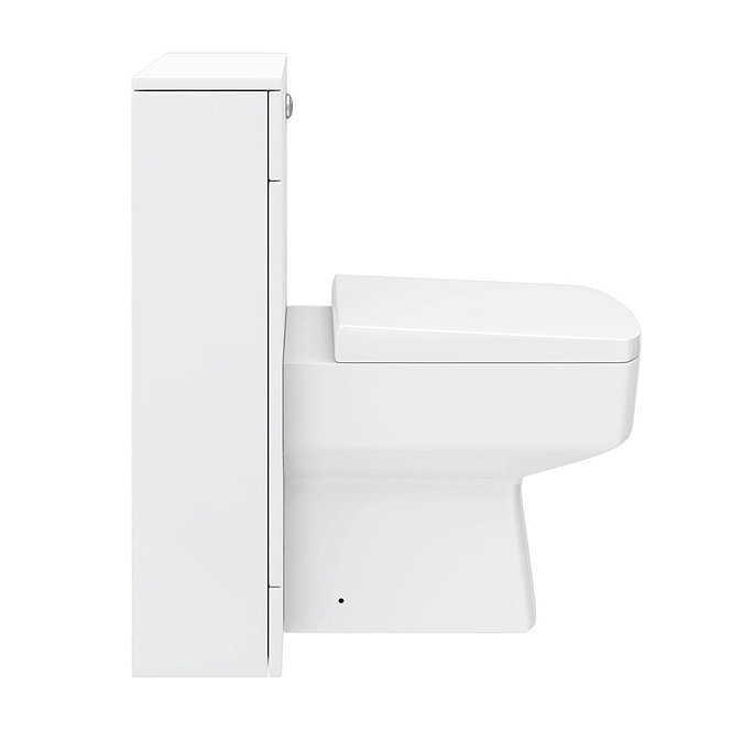 Turin 500mm BTW Toilet Unit inc. Cistern + Square Pan (Depth 200mm)  Standard Large Image