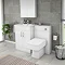 Turin 500mm BTW Toilet Unit inc. Cistern + Square Pan (Depth 200mm)  additional Large Image