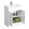 Turin Vanity Unit Bathroom Suite (Inc. Square Shower Bath + Screen)  Standard Large Image