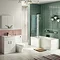 Toreno Vanity Unit Bathroom Suite (inc. Square Shower Bath + Screen) Large Image
