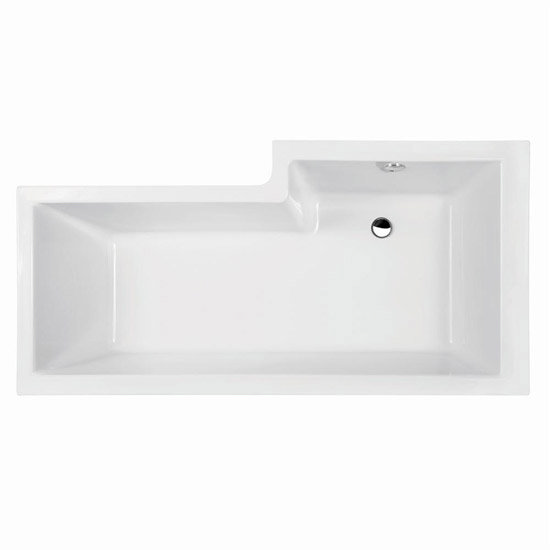 Modena Square Shower Bath Package with Shower Kit & Concealed Valve Feature Large Image