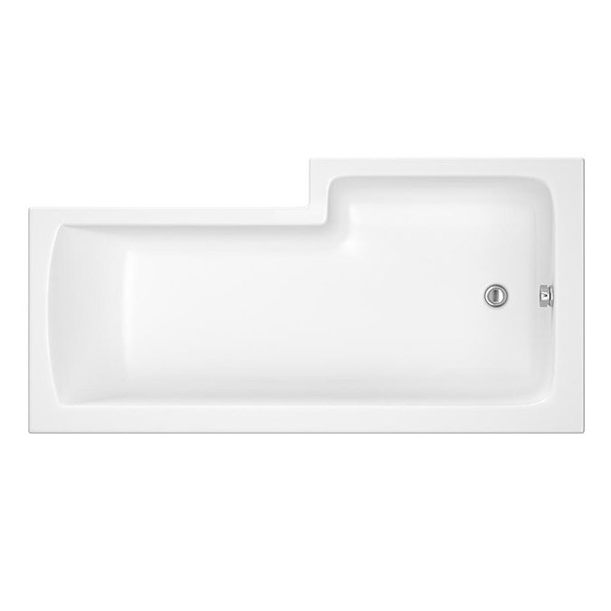 Modena Square Shower Bath & Fixed Screen - Left hand option Feature Large Image