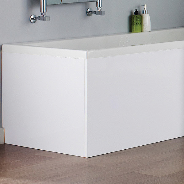 Turin White MDF 700mm End Bath Panel - NMP131 Profile Large Image