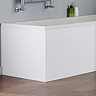 Turin White MDF 700mm End Bath Panel - NMP131 Profile Large Image