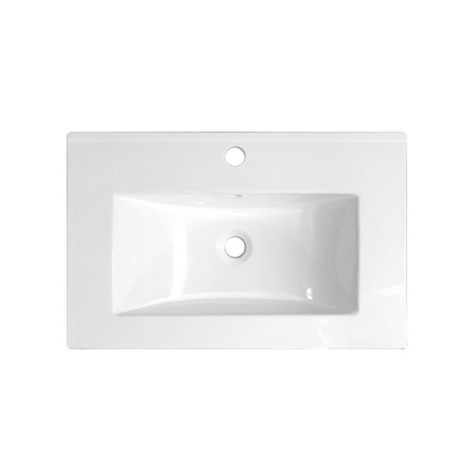 Modern 1100 Gloss White Vanity Unit Bathroom Suite with D-Shaped BTW Pan  Feature Large Image