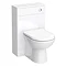 Modern 1100 Gloss White Vanity Unit Bathroom Suite with D-Shaped BTW Pan  Standard Large Image