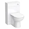 Modern 1100 Gloss White Vanity Unit Bathroom Suite with D-Shaped BTW Pan Standard Large Image