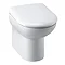 Modern 1100 Gloss White Vanity Unit Bathroom Suite with D-Shaped BTW Pan  In Bathroom Large Image