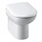 Modern 1100 Gloss White Vanity Unit Bathroom Suite with D-Shaped BTW Pan In Bathroom Large Image