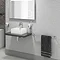 Modern 24" Single Towel Rail Chrome - RSE005 Profile Large Image