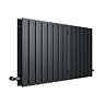 Modern 600 x 884mm Horizontal Double Flat Panel Anthracite Radiator