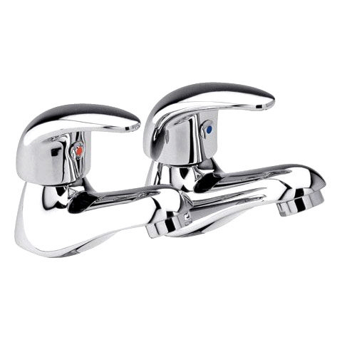 Ultra Modern Athena Basin Taps - Chrome - PH301LPH370 Large Image