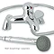 Modern Atlantic Single Lever Wall Mounted Bath Shower Mixer Large Image