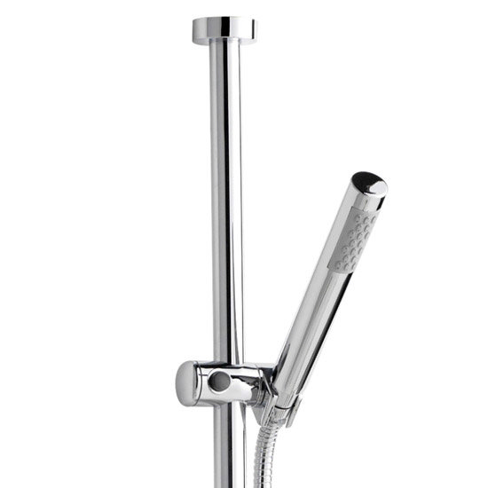 Hudson Reed Modern Ceiling Fed Slider Rail Kit - Chrome - A3168 Profile Large Image