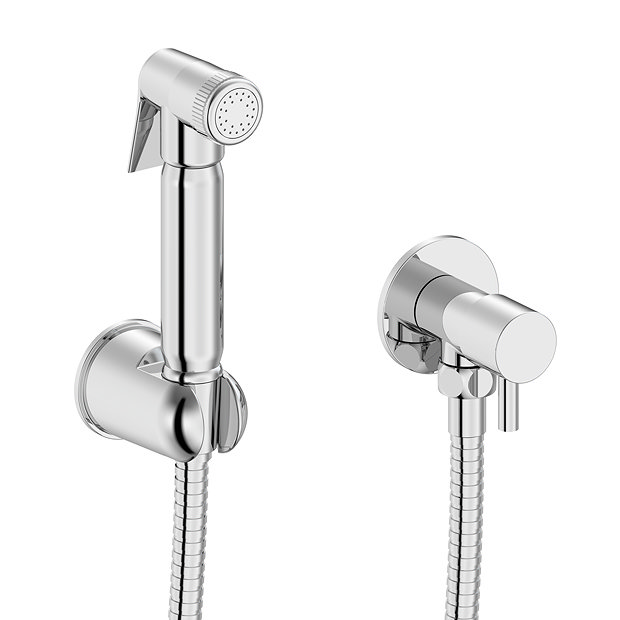 Cruze Modern Chrome Manual Douche Spray Kit Victorian Plumbing UK