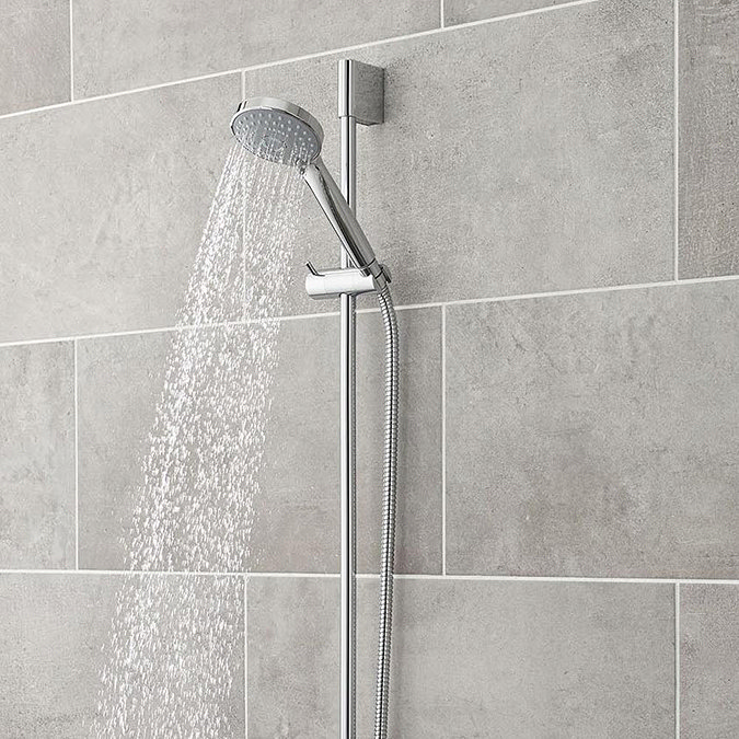 Modern Cool Touch Shower Bar Valve + Slider Rail Kit Feature Large Image